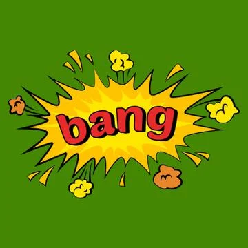 Comic sound effects in pop art vector style.  bubble speech with word and  .. Illustrazione stock