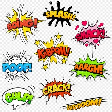 Comic Sound Effects set2 Stock Illustration
