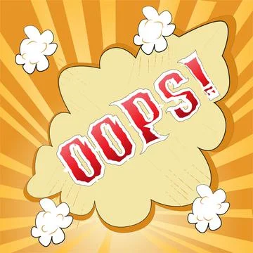 Comic Speech Bubble and Cloud Burst Vector Template Stock Illustration