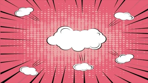 Comic Speech Bubble Background Video stock 106921948