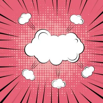 Comic Speech Bubble Background Illustrazione stock