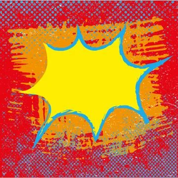 Comic Speech Bubble Background. vector Stock Illustration