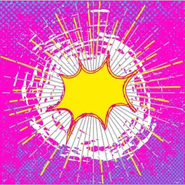 Comic Speech Bubble Background. vector Stock Illustration