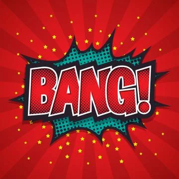 Comic Speech Bubble, Bang, Vector illustration Stock Illustration