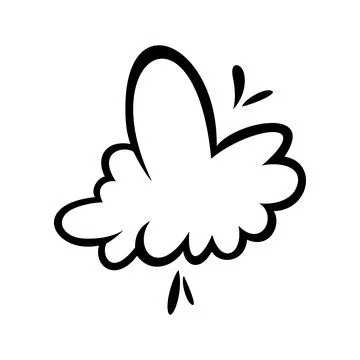 Comic speech bubble. Blank comic balloon for text. Vector illustration Stock Illustration