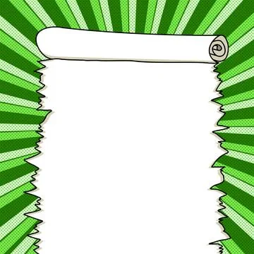 Comic Speech Bubble With Copy Space And Colorful Doodles. Design Of Empty Stock Illustration