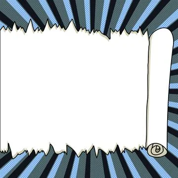 Comic Speech Bubble With Copy Space And Colorful Doodles. Design Of Empty Stock Illustration