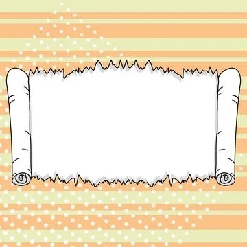 Comic Speech Bubble With Copy Space And Colorful Doodles. Design Of Empty Stock Illustration