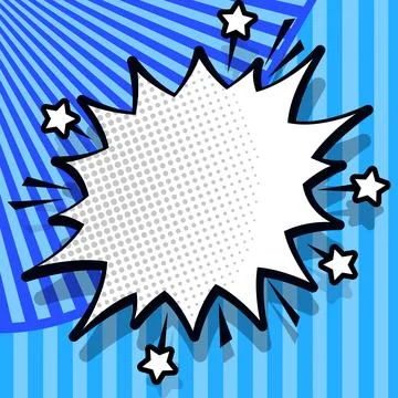 Comic Speech Bubble With Copy Space And Colorful Doodles. Design Of Empty イラスト素材