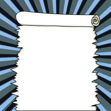 Comic Speech Bubble With Copy Space And Colorful Doodles. Design Of Empty Stock Illustration