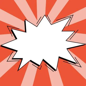 Comic Speech Bubble With Copy Space And Colorful Doodles. Design Of Empty イラスト素材