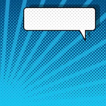 Comic speech bubble, dialog window, pop design Stock Illustration