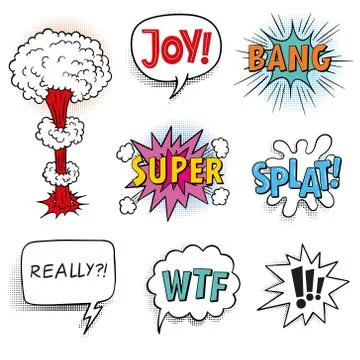 Comic speech bubble. Explode Stockillustratie