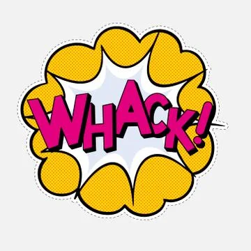 Comic speech bubble with expression text Stockillustratie