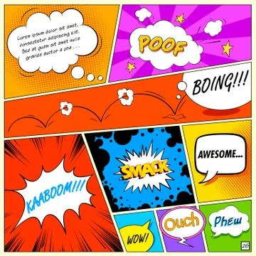 Comic Speech Bubble Stock Illustration