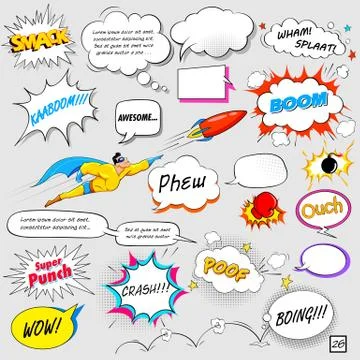 Comic Speech Bubble Stock Illustration