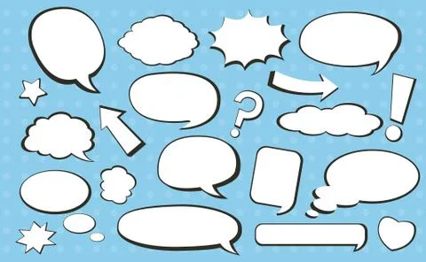 Comic speech bubble Illustrazione stock
