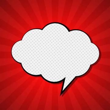 Comic speech bubble Stock Illustration