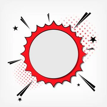 Comic speech bubble Illustrazione stock