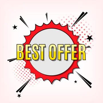 Comic speech bubble Stock Illustration