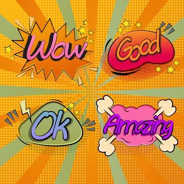 Comic speech bubble Stock Illustration