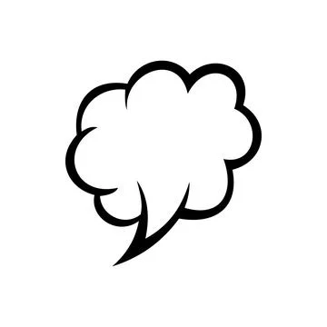 Comic speech bubble isolated chat cloud 스톡 일러스트
