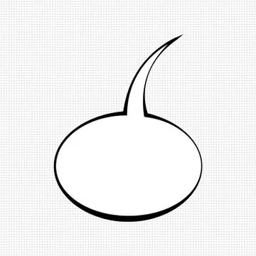 Comic speech bubble sign Stock Illustration