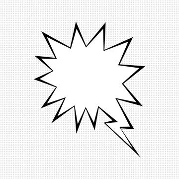 Comic speech bubble symbol Illustrazione stock