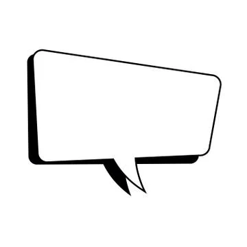 Comic speech bubble talking communication Stock Illustration