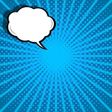 Comic speech bubble, vintage dialog poster, pop design Stock Illustration