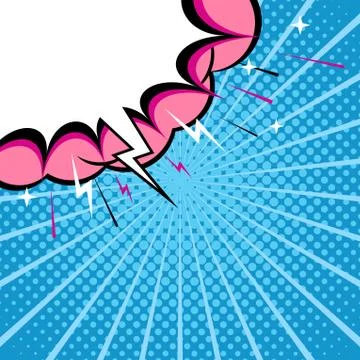 Comic speech bubble, vintage dialog poster, pop design Stock Illustration