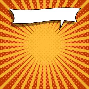 Comic speech bubble, vintage dialog poster, pop design Stock Illustration