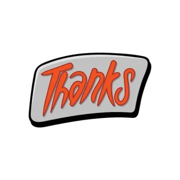 Comic Speech Bubble With The Word Thanks Stock Illustration