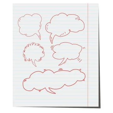 Comic speech bubbles and comic strip background vector illustration Stock Illustration