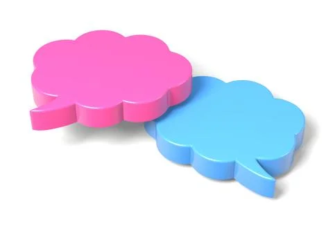 Comic speech bubbles cloud shape Illustrazione stock