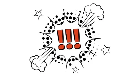 Comic speech bubbles with halftone shadows on white background. Video stock 80239853