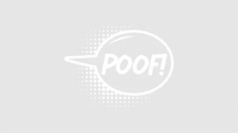 Comic speech bubbles with halftone shadows in pop art style graphic animation Stock Footage 296284211