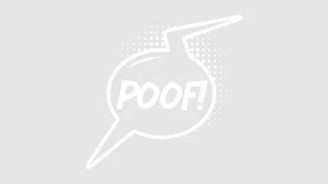 Comic speech bubbles with halftone shadows in pop art style graphic animation Stock Footage 296284665