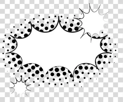 Comic speech bubbles with halftone shadows. Vector illustration eps 10 isolated Illustrazione stock