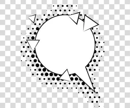 Comic speech bubbles with halftone shadows. Vector illustration eps 10 isolated Stock Illustration