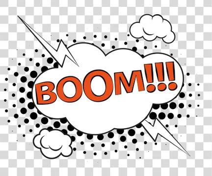 Comic speech bubbles with halftone shadows. Vector illustration eps 10 isol.. Illustrazione stock