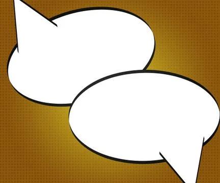 Comic speech bubbles Stock Illustration