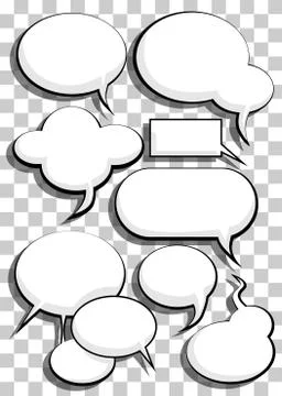 Comic speech bubbles Stock Illustration