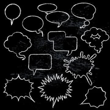 Comic speech bubbles Stock Illustration