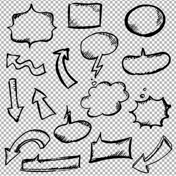 Comic Speech Bubbles Stock Illustration