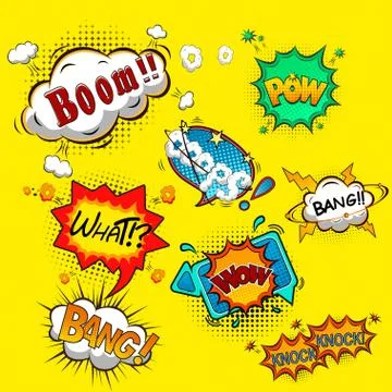Comic speech bubbles Stock Illustration