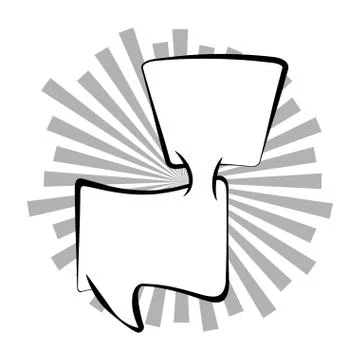 Comic speech bubbles Illustrazione stock