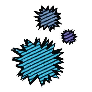 Comic speech bubbles in pop art style vector illustration Stock Illustration