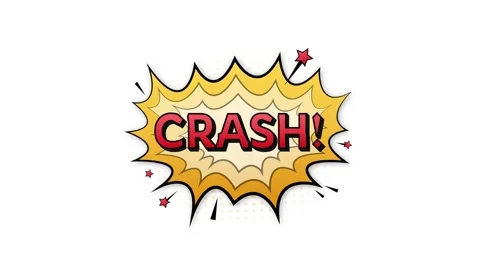 Comic speech bubbles with text crash. Symbol, sticker tag, special offer label Stock Footage 196876277