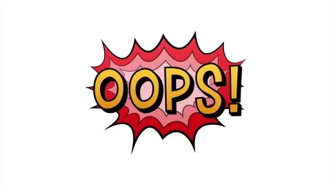 Comic speech bubbles with text oops. Vintage cartoon illustration. Symbol Stock Footage 146482916